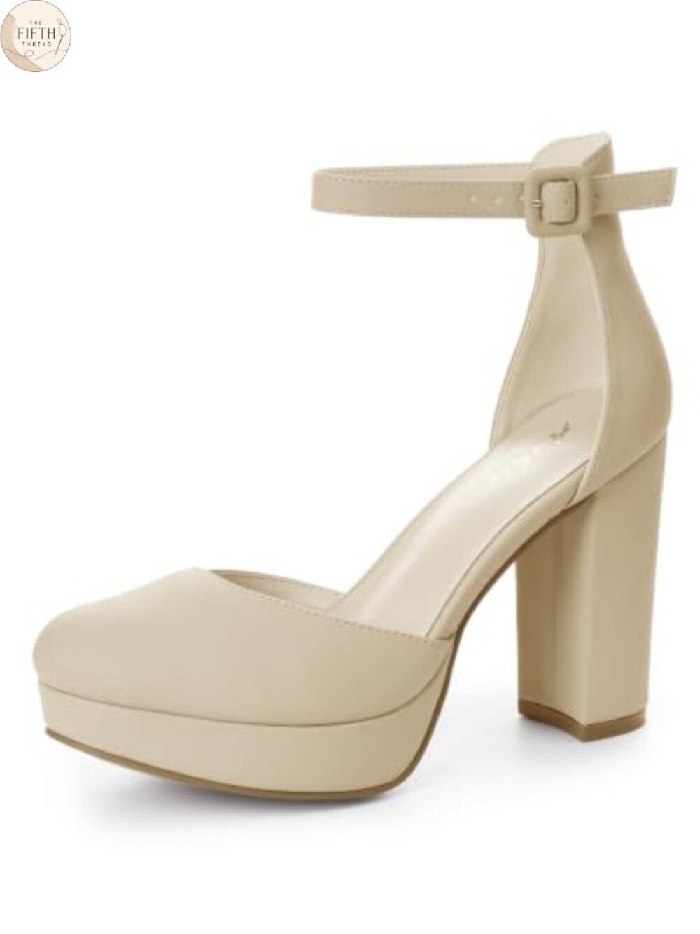 Platform Closed Toe Heels Round Toe High Chunky Pumps